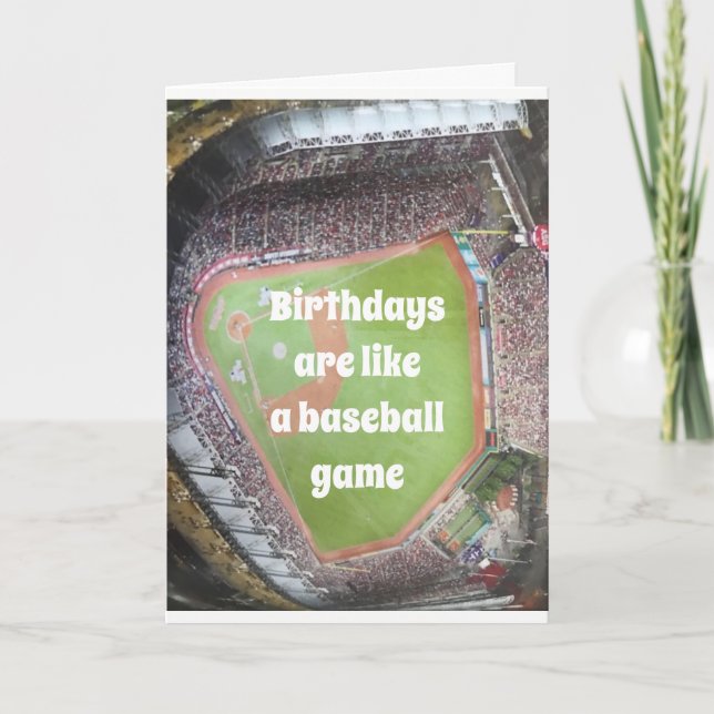 Carte "70e ANNIVERSAIRE" BASEBALL ET ANNIVERSAIRE ! ! ! (Devant)