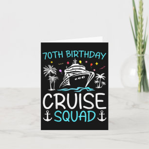 Carte 70e Anniversaire Cadeaux d'Escouade de Croisière 2
