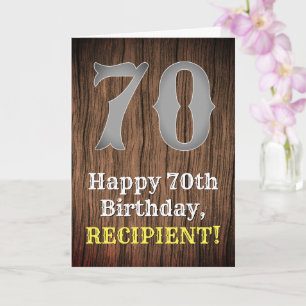 Carte 70e anniversaire : Country Western Inspecred Look