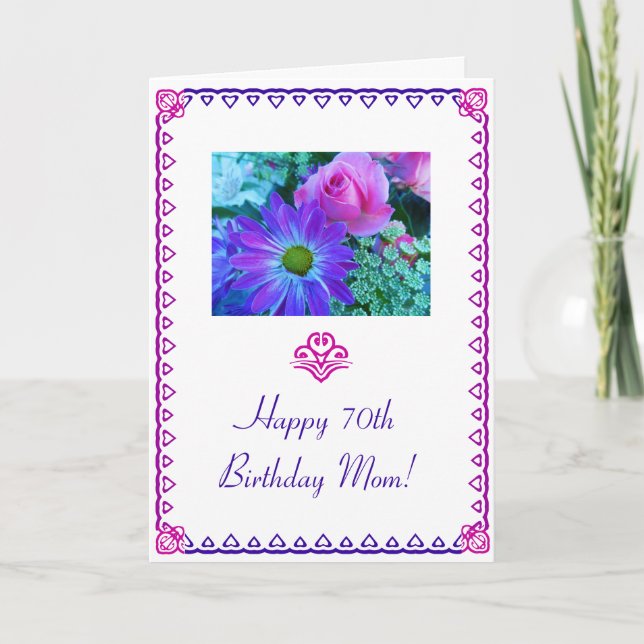 Carte 70e anniversaire de maman (Devant)