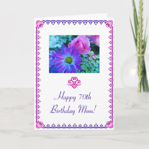 Carte 70e anniversaire de maman