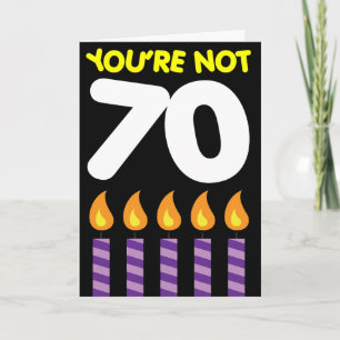 Carte 70e anniversaire Funny Tarif