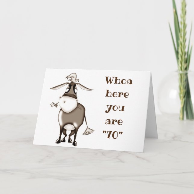 Carte **70e ANNIVERSAIRE** NE FAITES PAS PARTIE DE CES A (Devant)