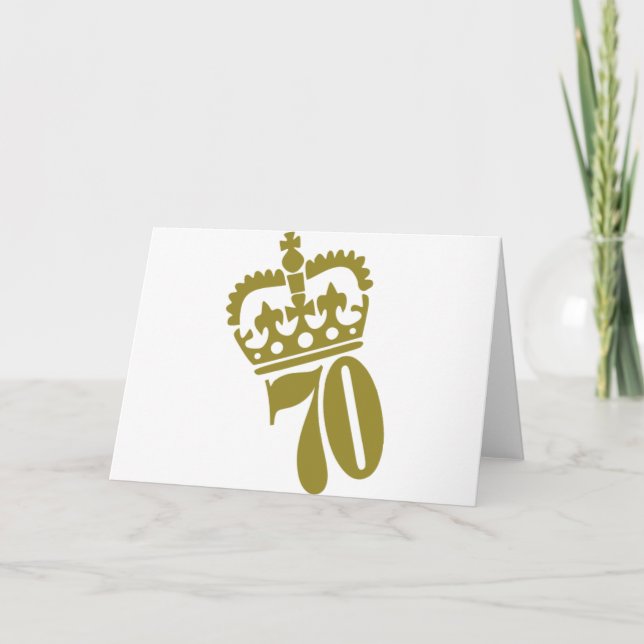 Carte 70e anniversaire - Numéro - Soixante-dix (Devant)