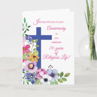 70e Anniversaire Nun Croix de vie religieuse, Fleu