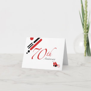 Carte 70e anniversaire (oiseaux mods)