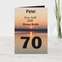 70e anniversaire Votre lumière brille encore