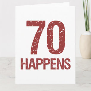 Carte 70e Humour d'anniversaire