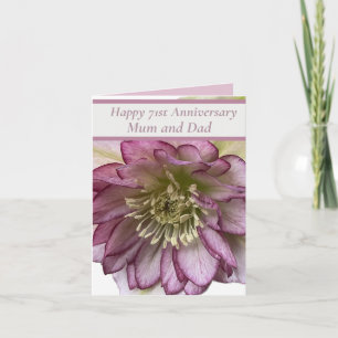 Carte 71e anniversaire modifiable
