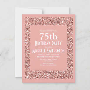 Carte 75e anniversaire des femmes de la Parties scintill