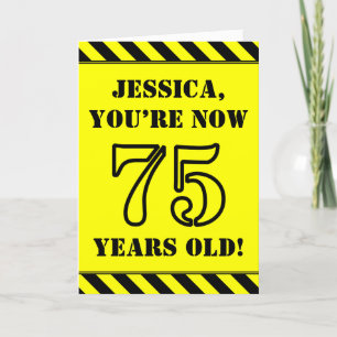 Carte 75e anniversaire : Jeu de style graphique, Nom per