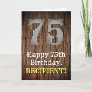 Carte 75e anniversaire : Pays inspiré par l'Ouest Look,