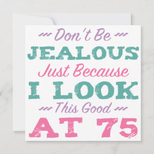 Carte 75e anniversaire pour les femmes