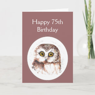 Carte 75e anniversaire Qui t'aime, mignon Humour de Chou
