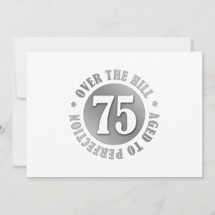 Carte 75e anniversaire sur la colline