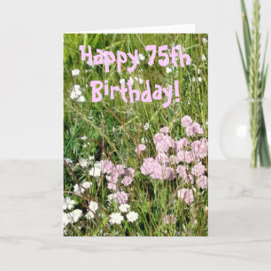 Carte 75e Birthday