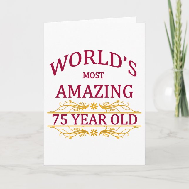 Carte 75ème. Anniversaire (Devant)