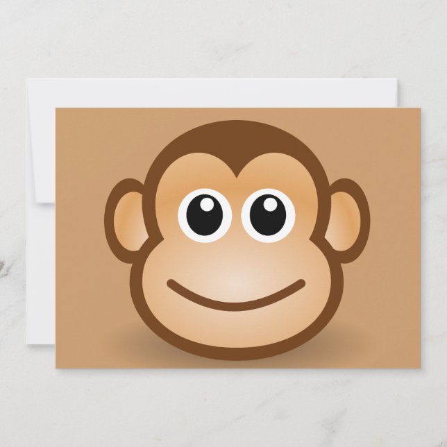 Carte 76-Free-Cute-Cartoon-Singe-Clipart-Illustration (Devant)