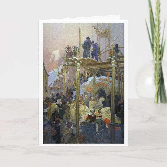 Carte #7 Jan Milic de Kromeriz, Mucha (Devant)