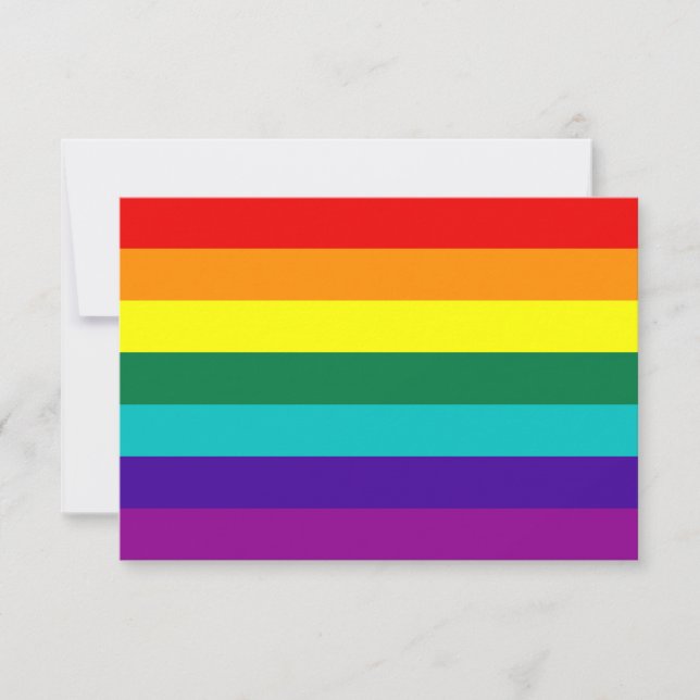 Carte 7 Stripes Rainbow Gay Pride (Devant)