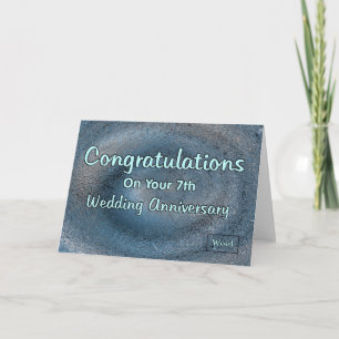 Carte 7e anniversaire de Mariage