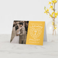 7e anniversaire du Mariage coeur saphir jaune