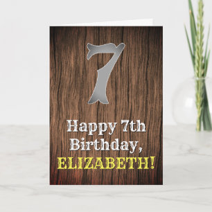 Carte 7e anniversaire : Pays inspiré par l'Ouest Look, N