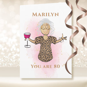 Carte 80 et fabuleux Afro-Américain 80e anniversaire