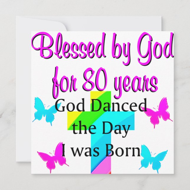 CARTE 80E AMOUR DE DIEU (Devant)