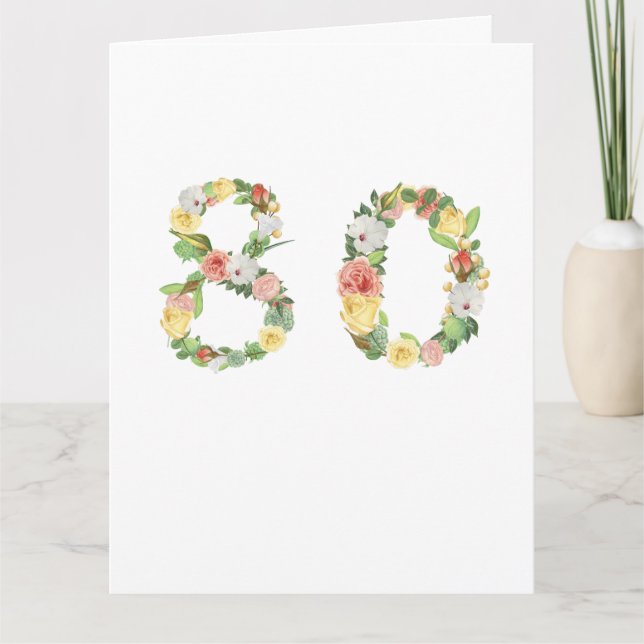 Carte 80e anniversaire (Devant)