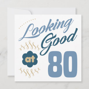 Carte 80e anniversaire A l'air bon