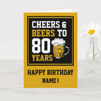 80e anniversaire Cheers & Bières à 80 ans