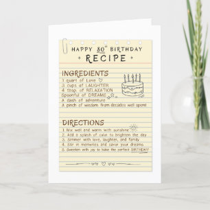 Carte 80e anniversaire pour maman ou papa