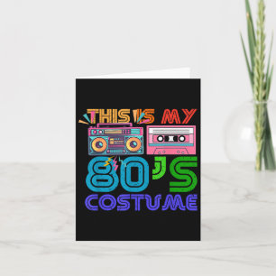 Carte 80s Styles Hommes Femmes Halloween 1980s Voici Mes