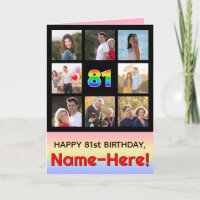81e anniversaire : Arc-en-ciel amusant #, photos p