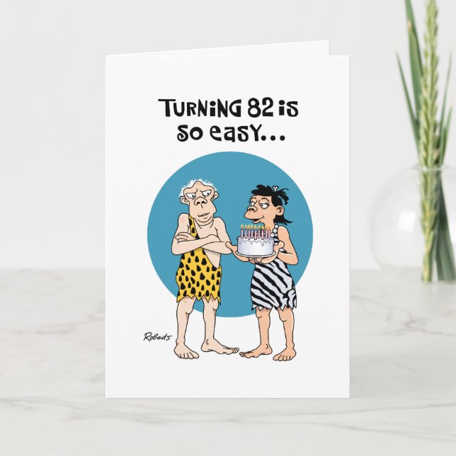 Carte 82e anniversaire humoristique (Devant)