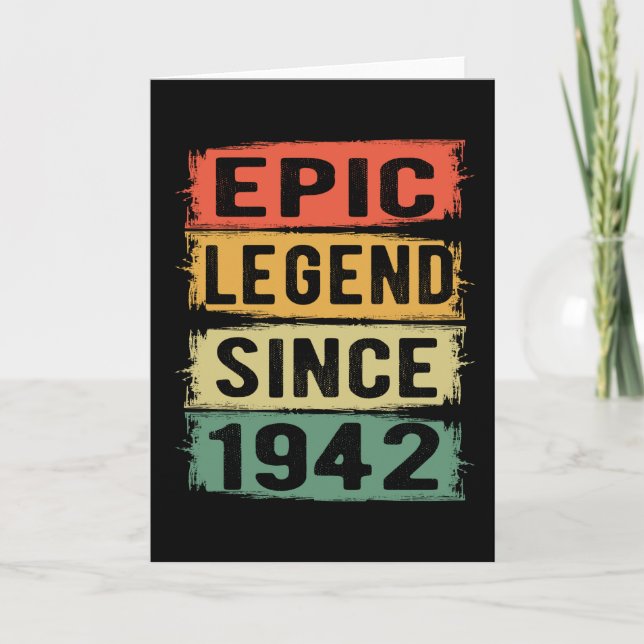 Carte 83 ans Anniversaire 1942 Epic Legend 83e anniversa (Devant)