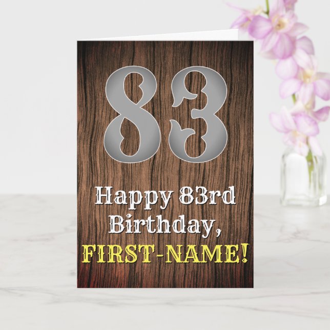 Carte 83e anniversaire : Pays inspiré par l'Ouest Look,  (Orchidée)