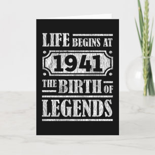 Carte 84 Ans 1941 Naissance De La Légende 84e Anniversai