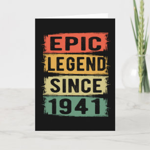Carte 84 Ans Anniversaire 1941 Légende épique 84e annive