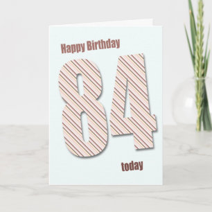 Carte 84e anniversaire