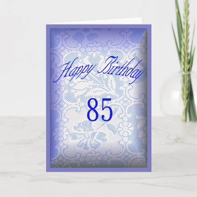 Carte 85 années, joyeux anniversaire (Devant)