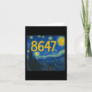 Carte 8647 Subtle Resist Trump Van Gogh Starry Night Pol