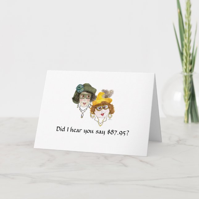 Carte 88ème anniversaire humoristique pour les femmes (Devant)