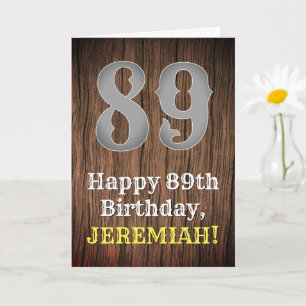 Carte 89e anniversaire : Pays inspiré par l'Ouest Look, 