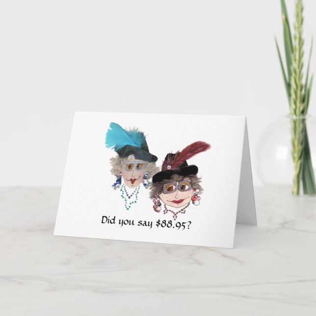 Carte 89ème anniversaire humoristique pour femme (Devant)