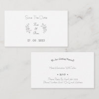 Carte (8,9 x 5,1 cm) - Save The Date