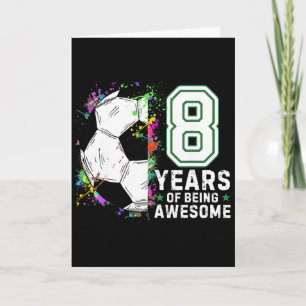 Carte 8 Ans De Football Génial Anniversaire 8 Ans
