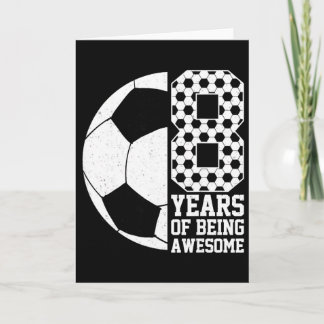Carte 8 Ans De Football Incroyable Enfant Amateur 8ème A