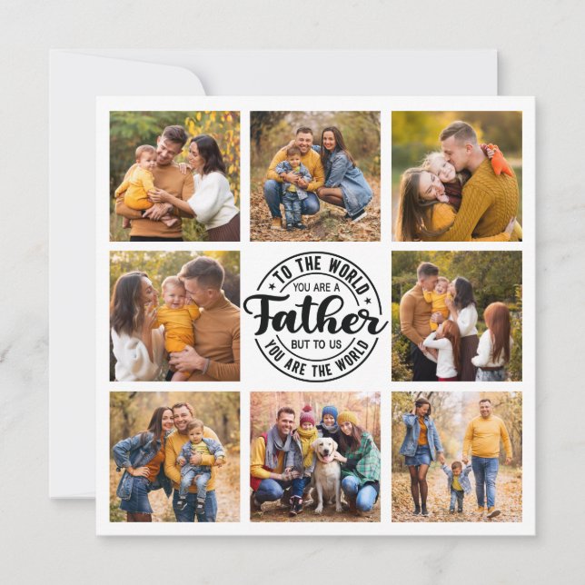 Carte 8 Photo Collage Toutes les occasions Le meilleur p (Devant)